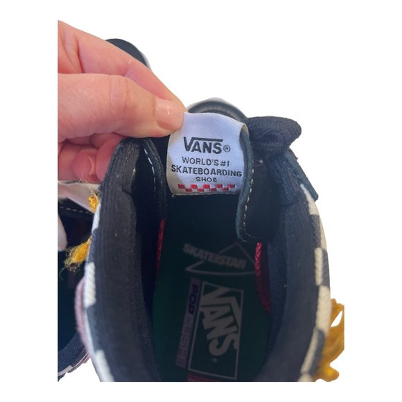 Vans SK8 Hi Skateistan Checkerboard Men's Classic Skate Shoes Size 7 - Picture 9 of 14